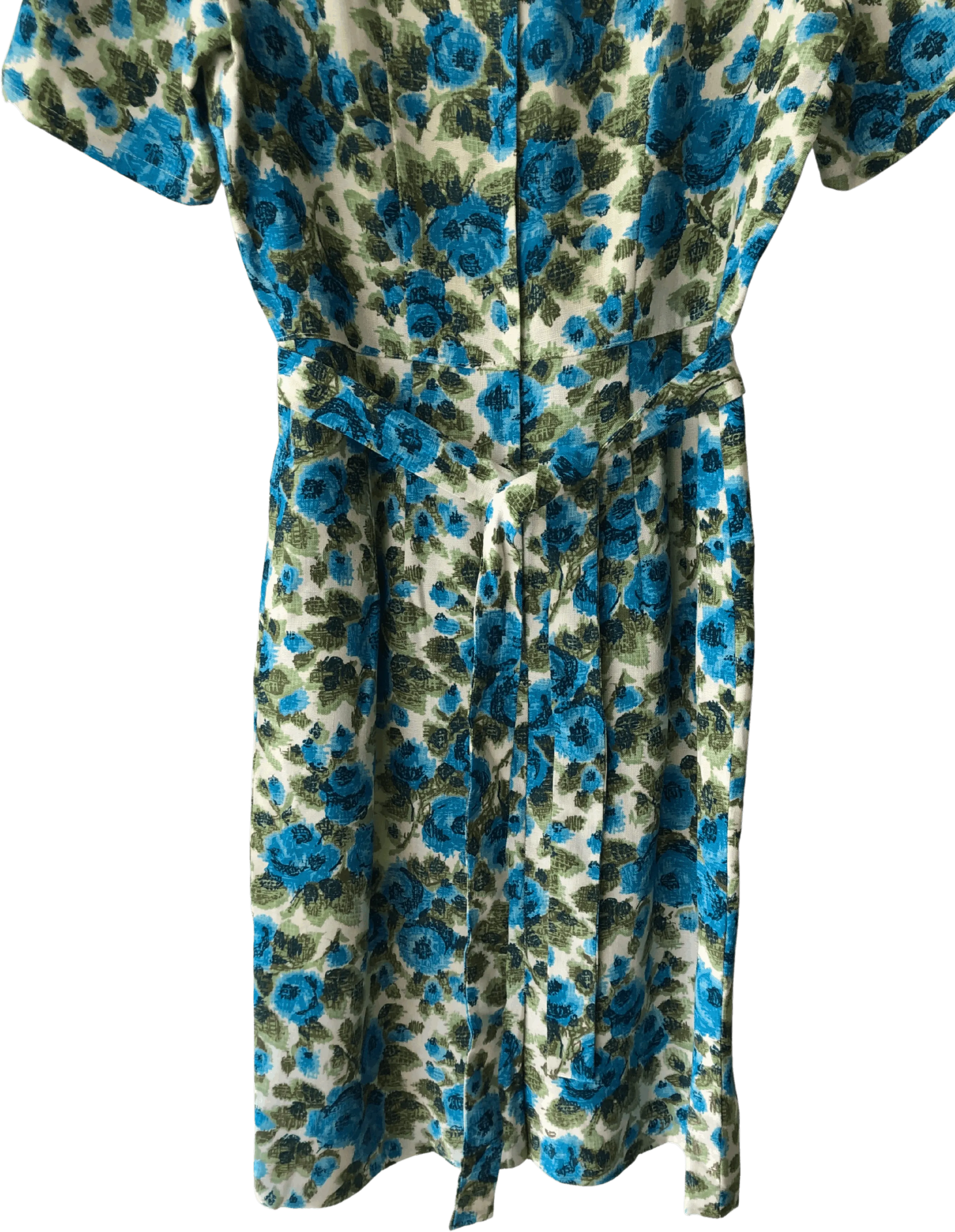 '50’s/'60’s Floral Day Wiggle Dress with Belt