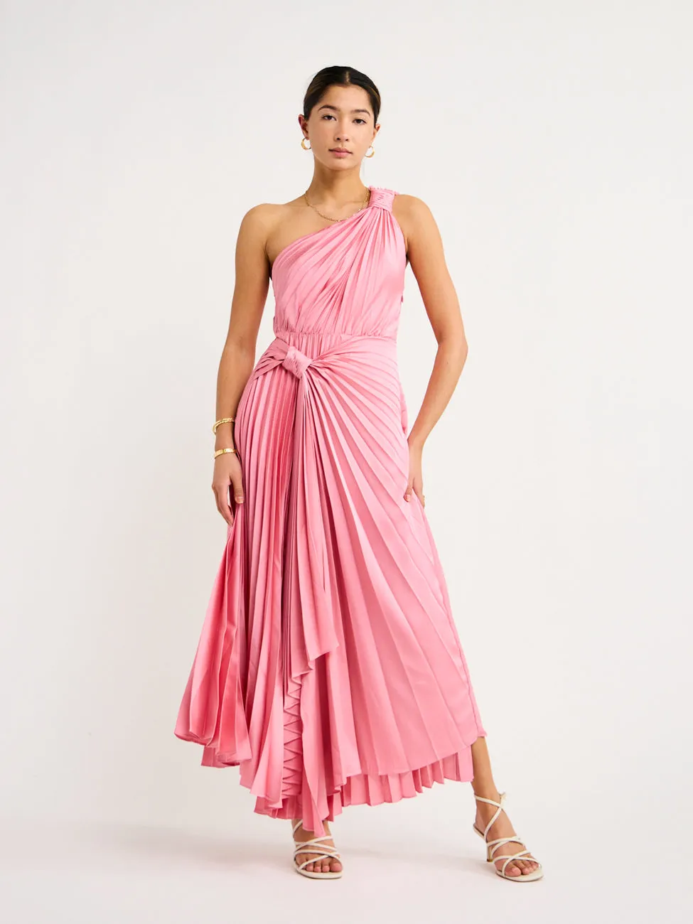 Acler Illoura Dress in Tulip Pink