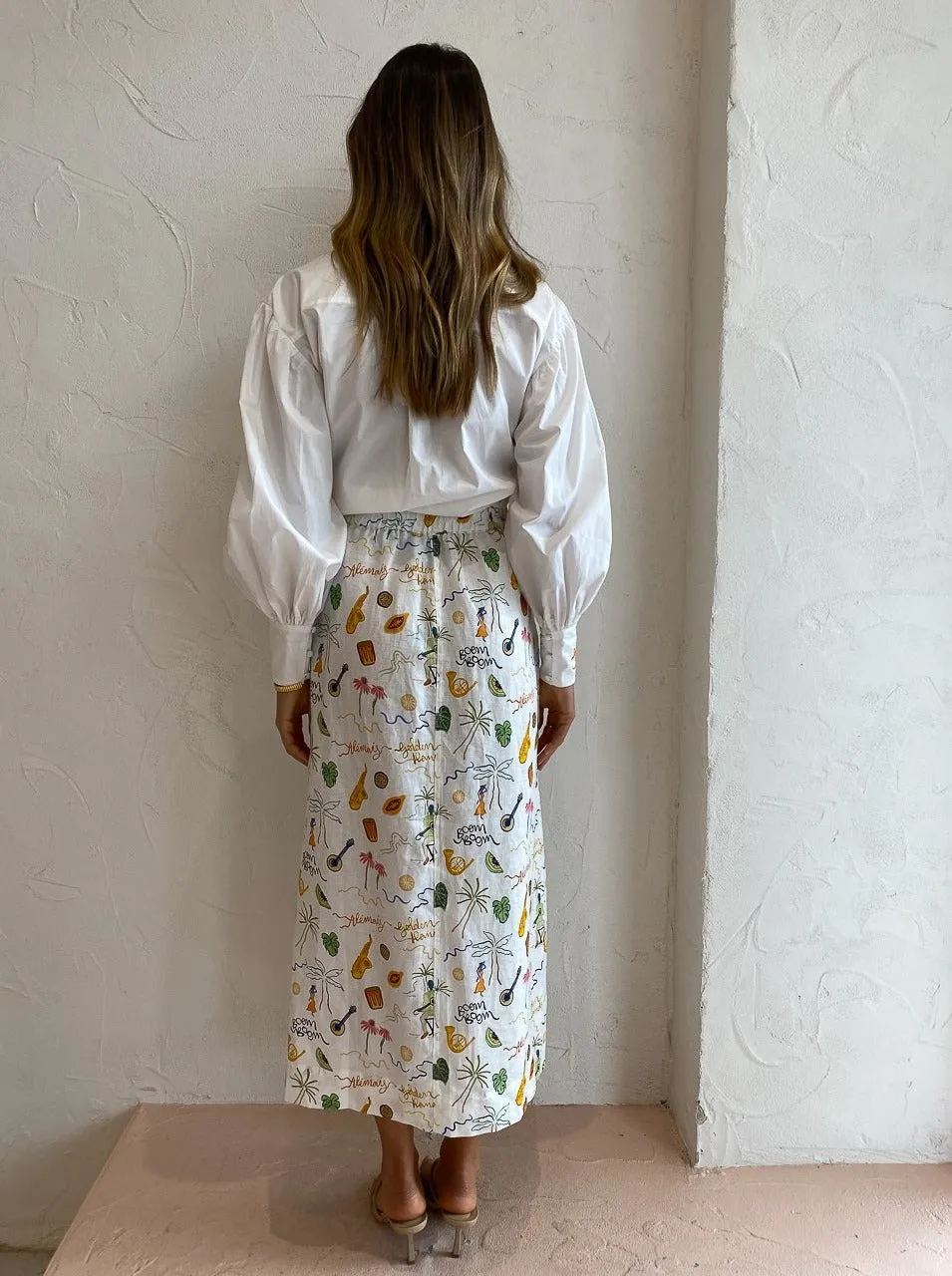 Alemais Golden Hands Tube Skirt in Multi