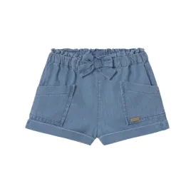 Baby Shorts with Bow - Light Denim by Mayoral