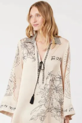Caroline String Tie Collar Blouse Blossom