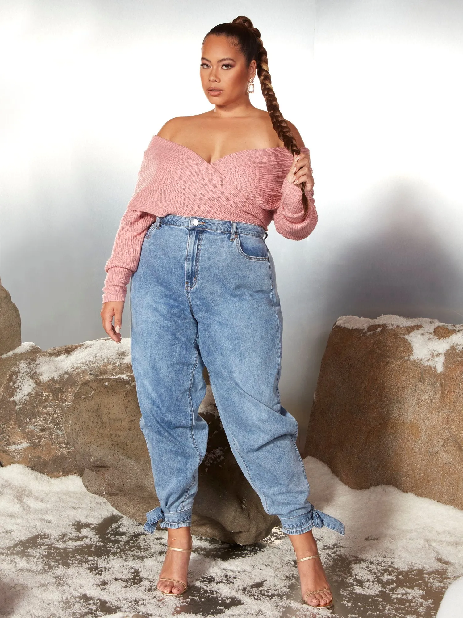 Debi Off The Shoulder Wrap Sweater - Garnerstyle x FTF