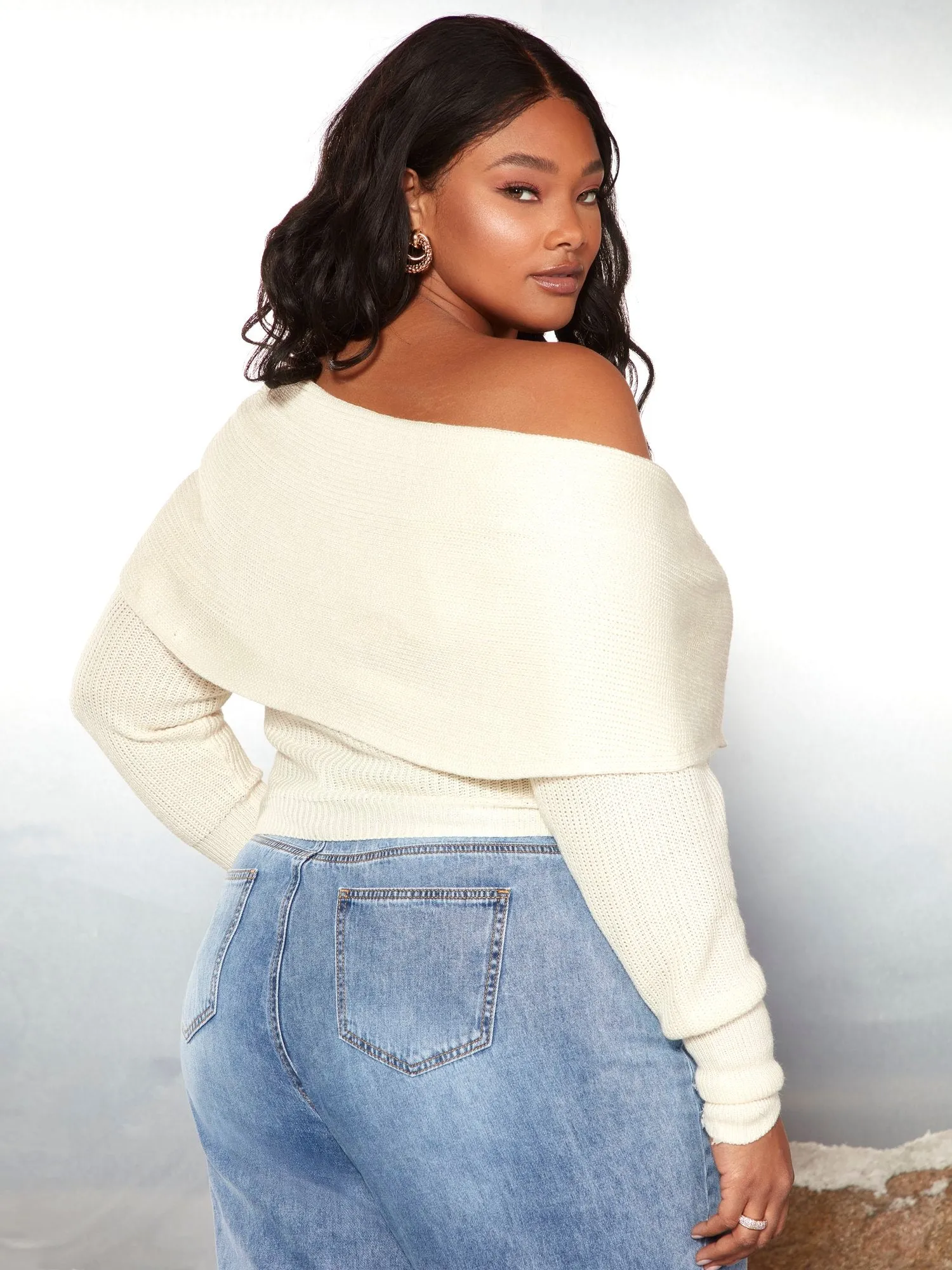 Debi Off The Shoulder Wrap Sweater - Garnerstyle x FTF