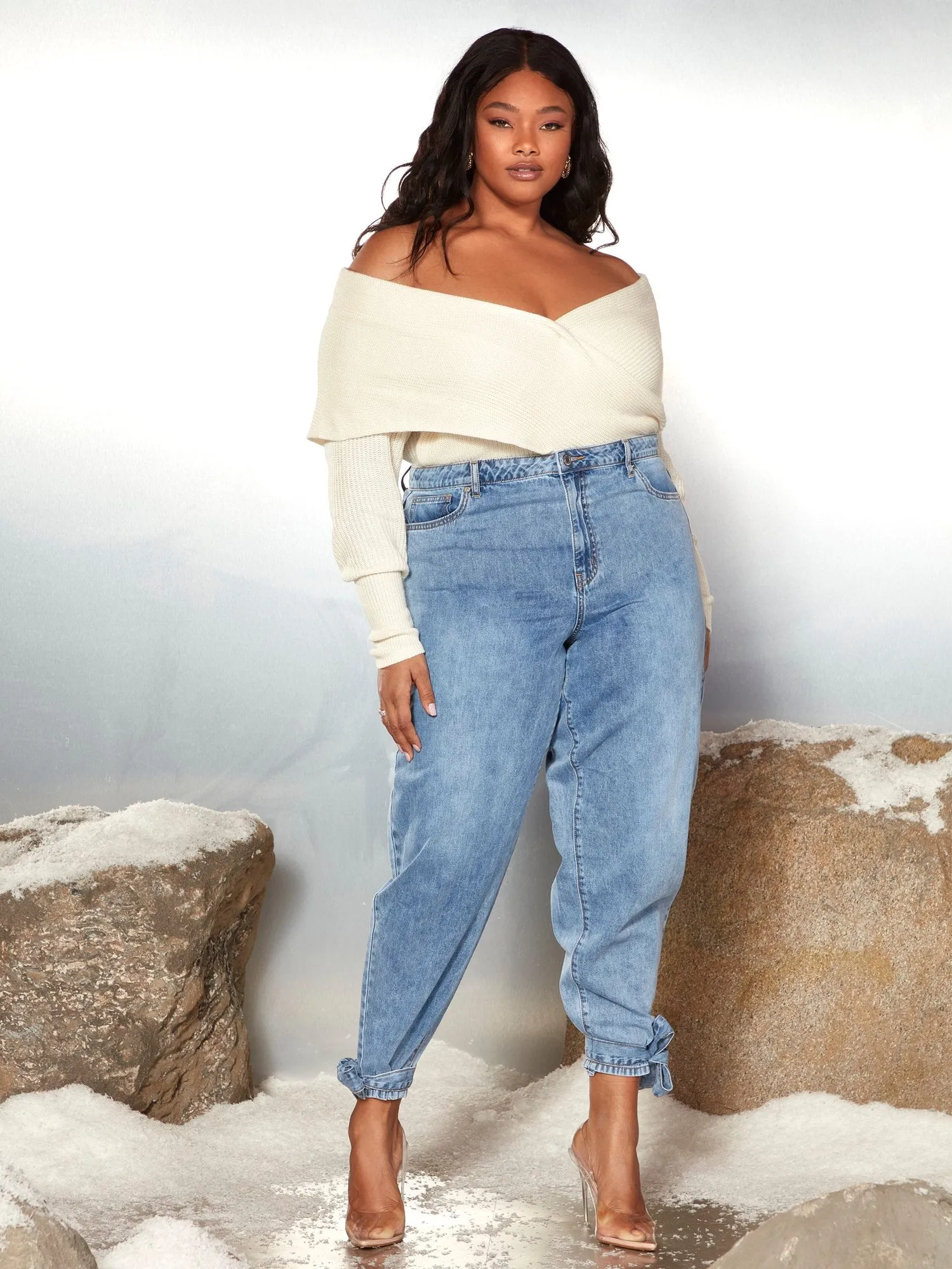 Debi Off The Shoulder Wrap Sweater - Garnerstyle x FTF
