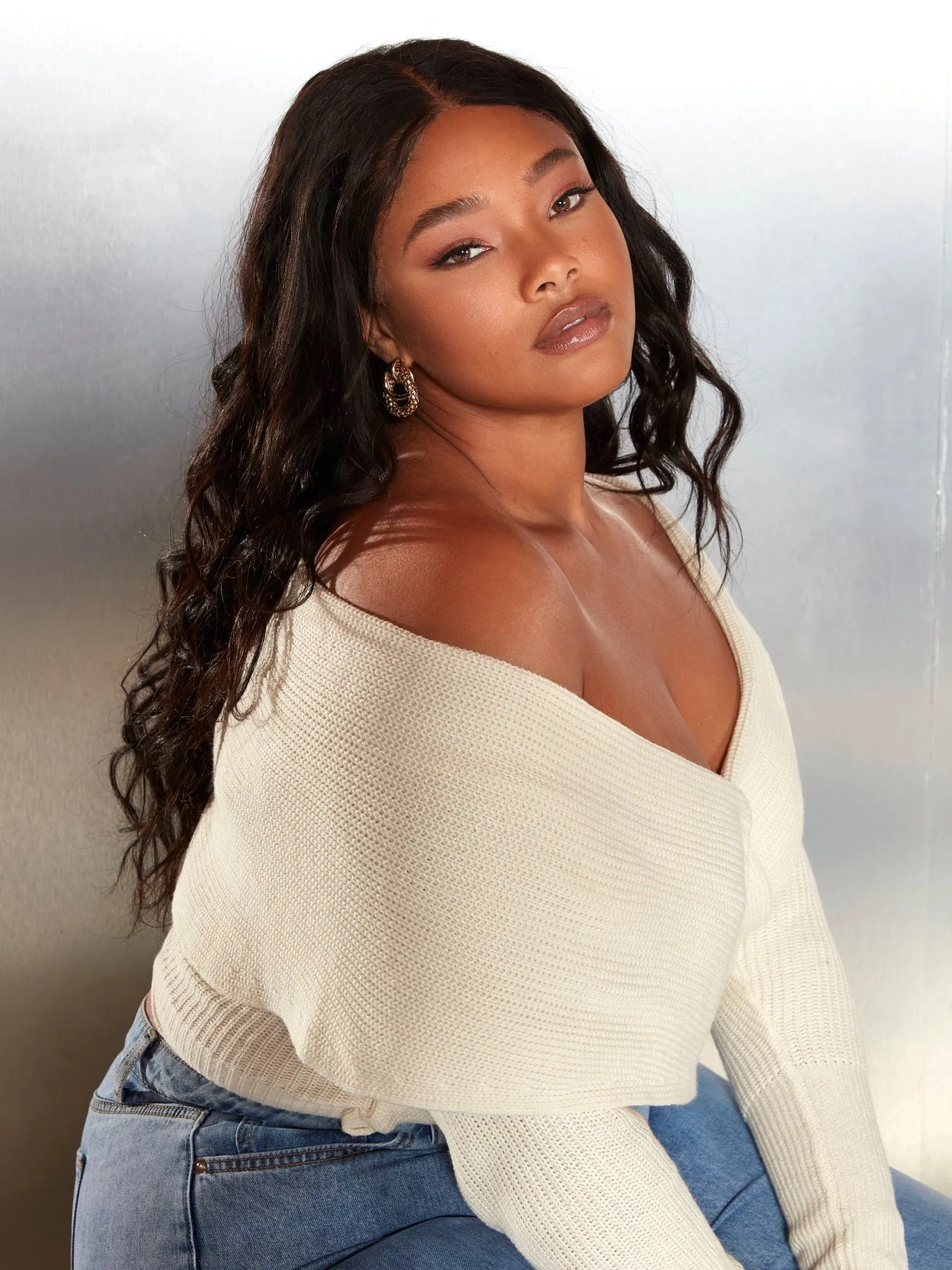 Debi Off The Shoulder Wrap Sweater - Garnerstyle x FTF