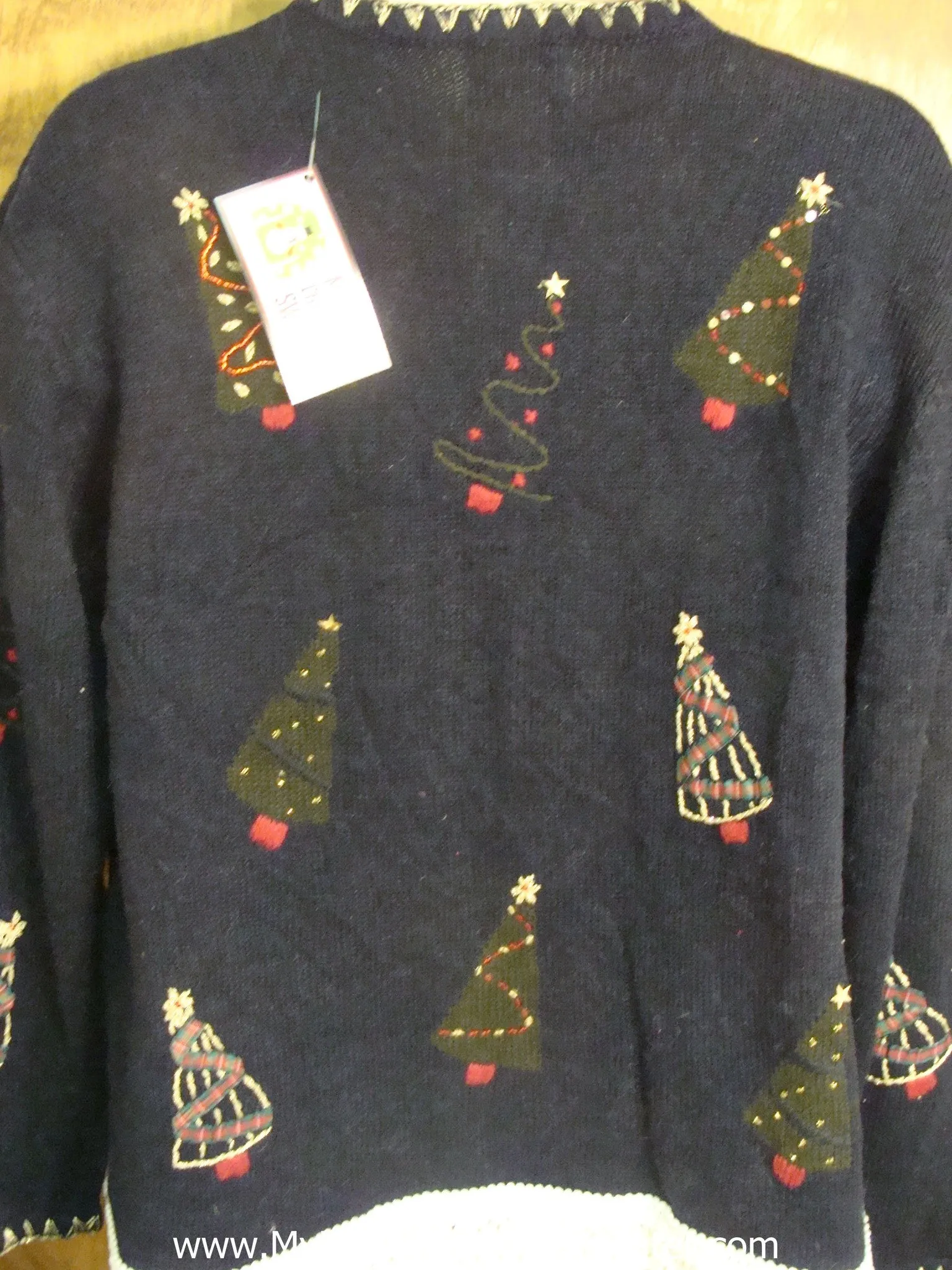 Double Sided Tree Cat Christmas Sweater
