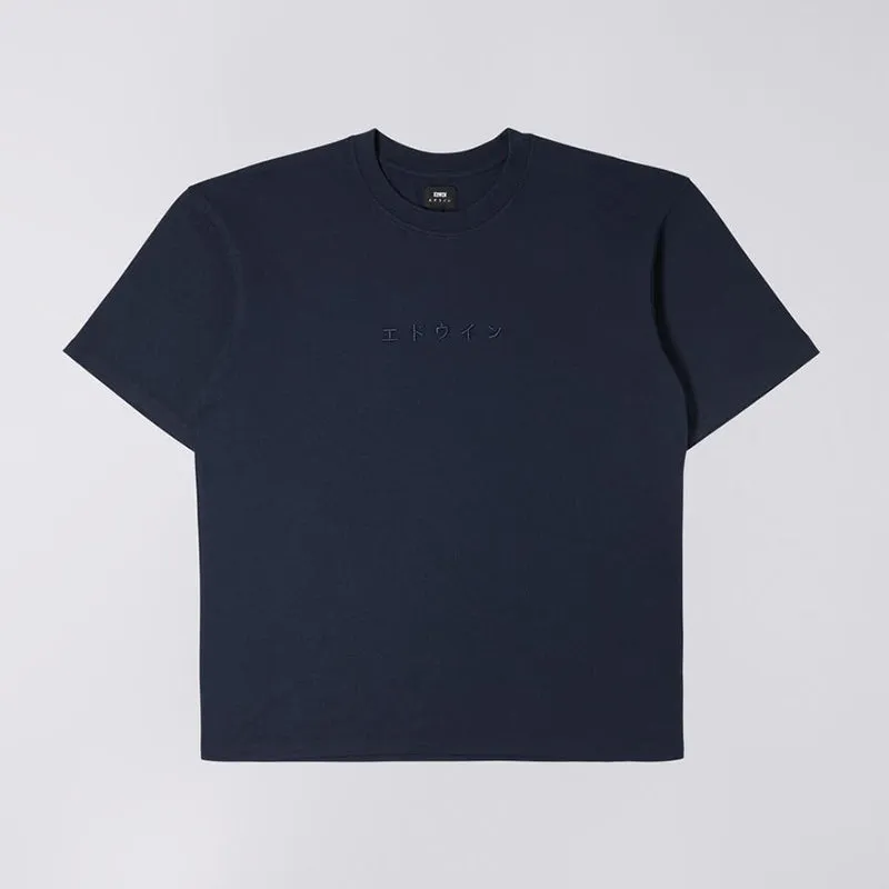 EDWIN KATAKANA EMBROIDERY T-SHIRT