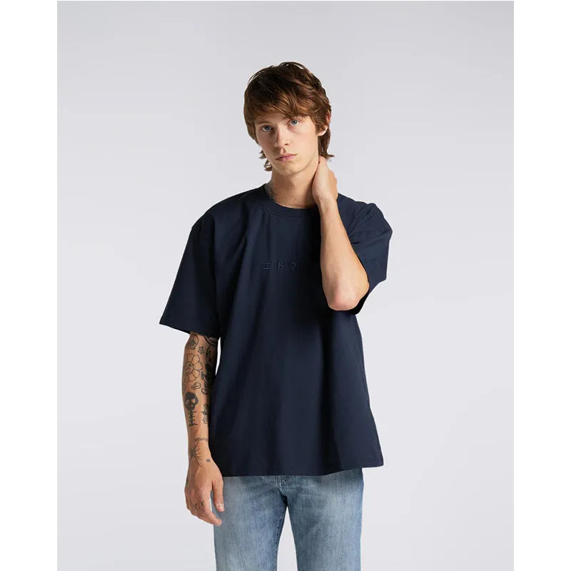 EDWIN KATAKANA EMBROIDERY T-SHIRT