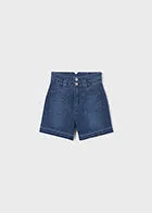 High Waist Denim Short