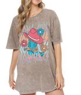 Long Live Cowgirls Boot Tee