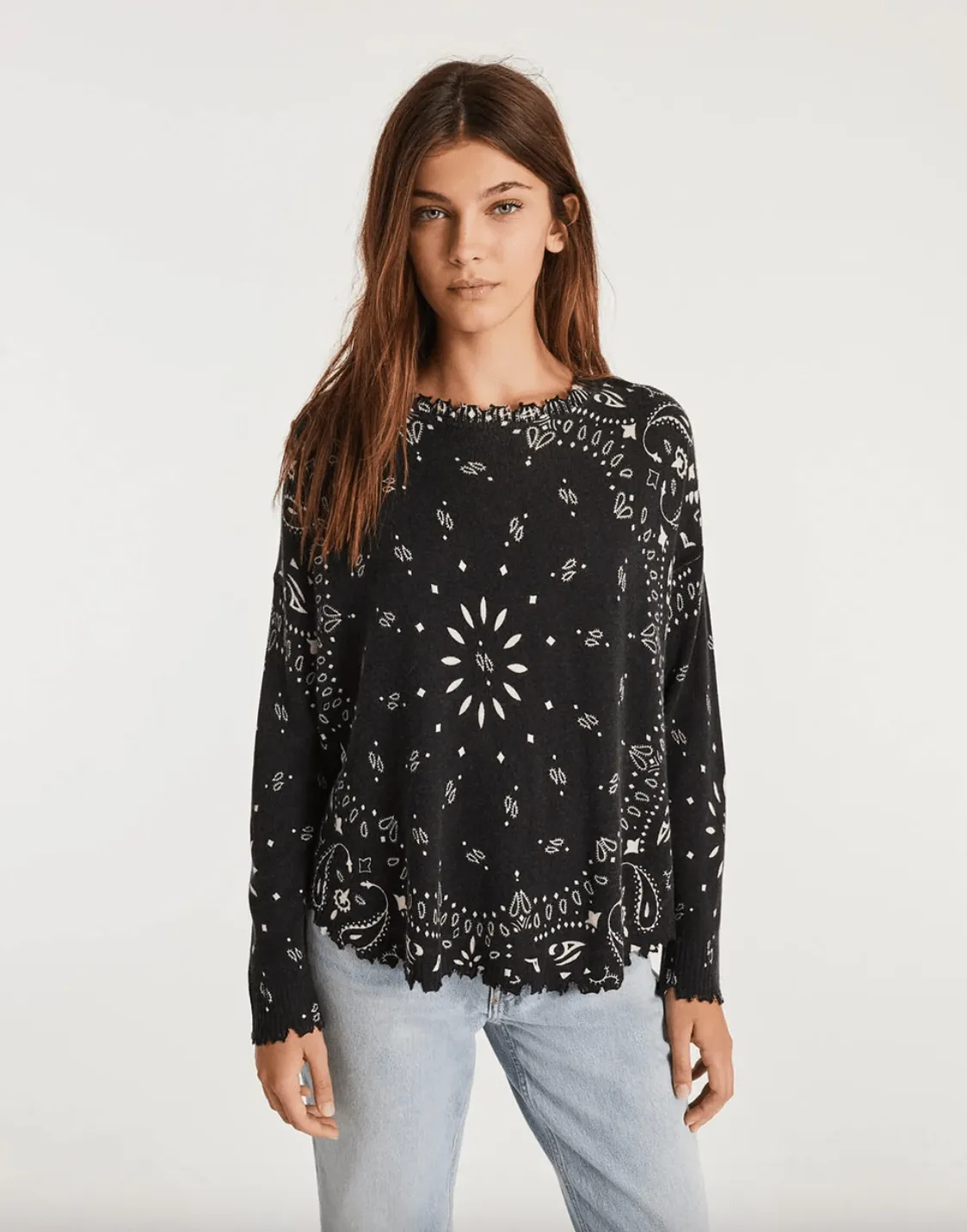 Mela Banadana Cashmere Sweater - Noir