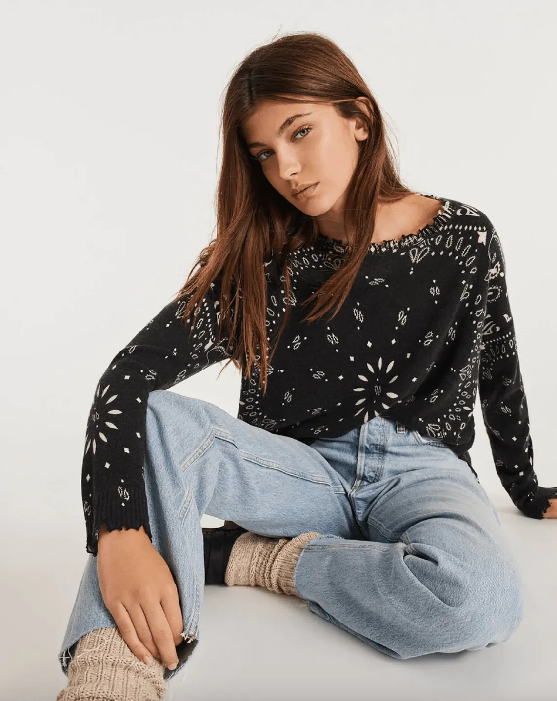 Mela Banadana Cashmere Sweater - Noir