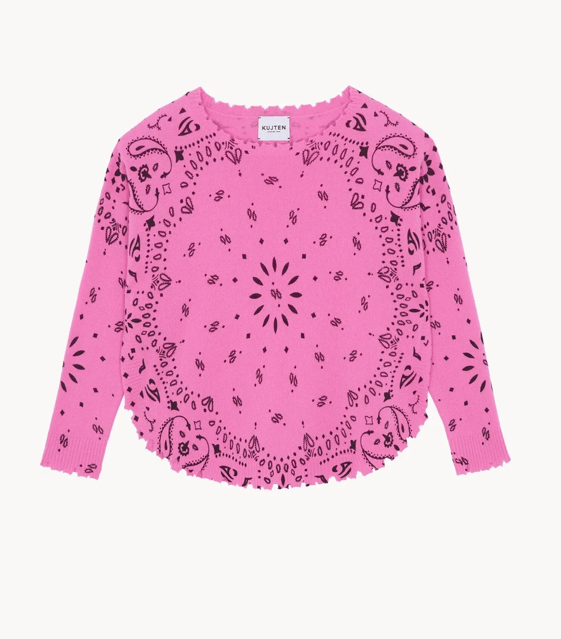 Mela Banadana Cashmere Sweater - Rose Lotus