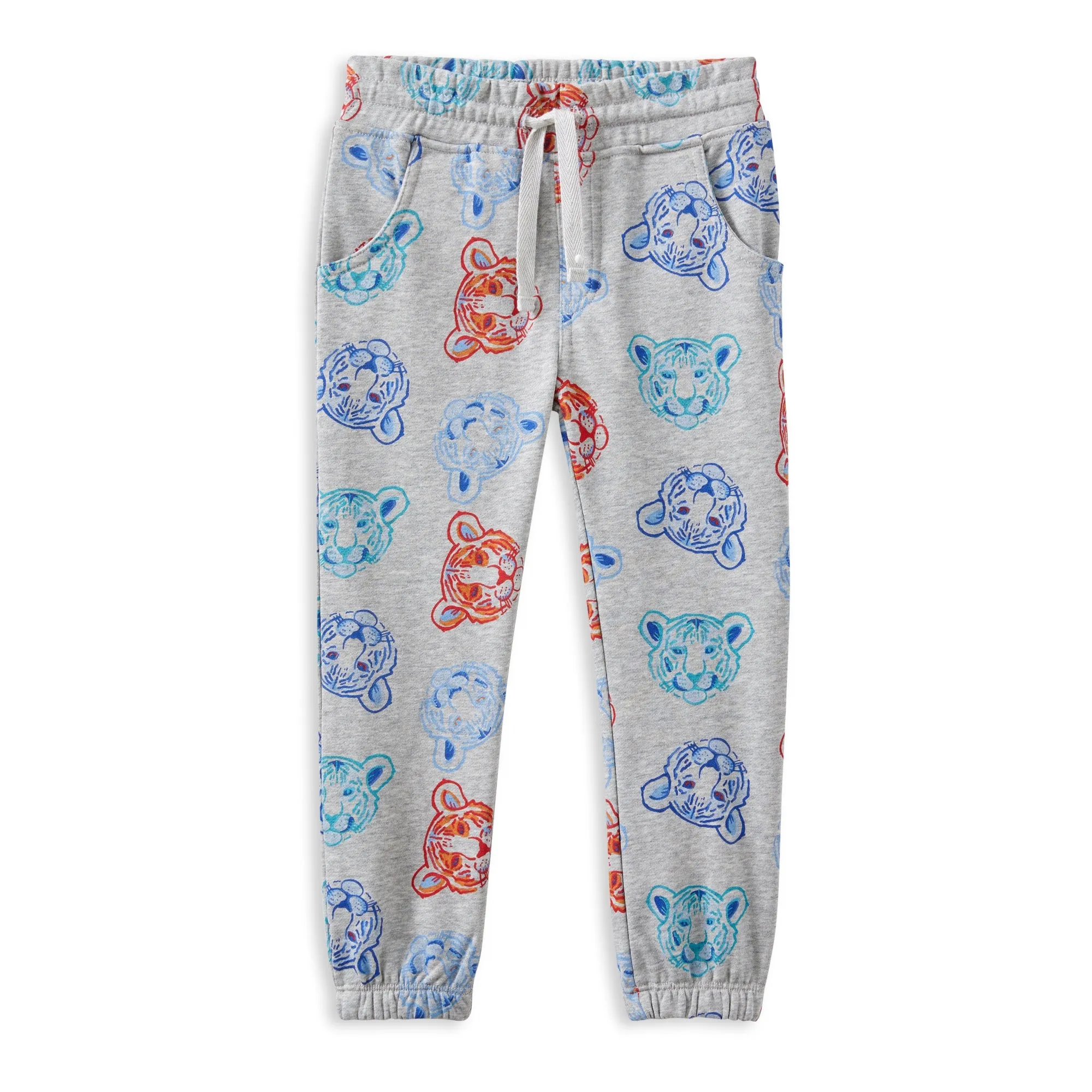 Milky Tiger Fleece Track Pant