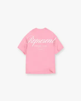 Represent Owners Club Script T-Shirt - Pink