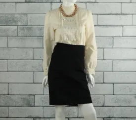 Victorian Cream High Neck Blouse (Fits up to a Medium)