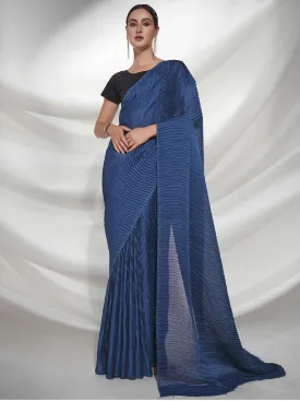 Women Party Wear Designer Teal Colour Georgette Saree Collection