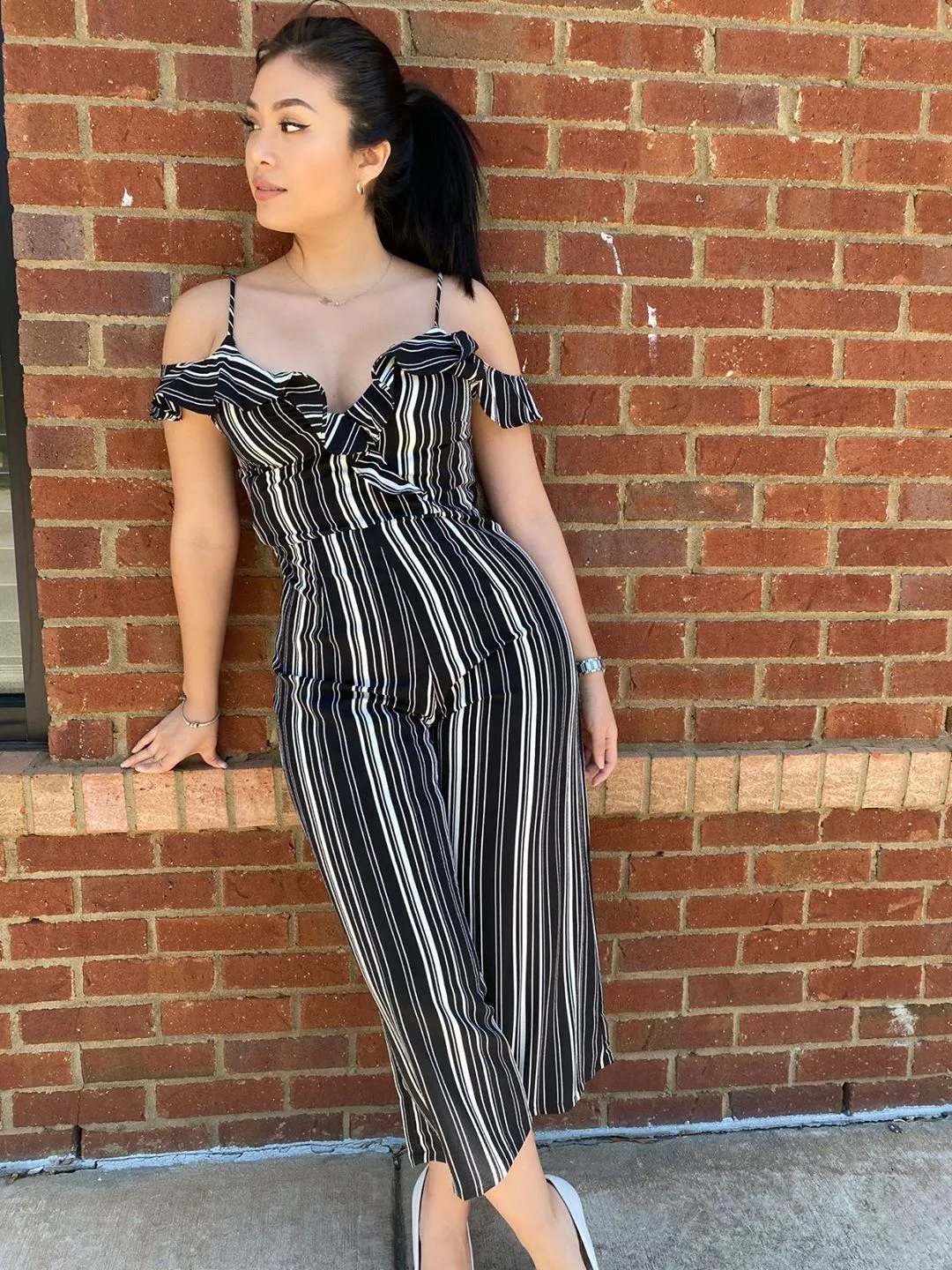 Zari Striped Jumpsuit