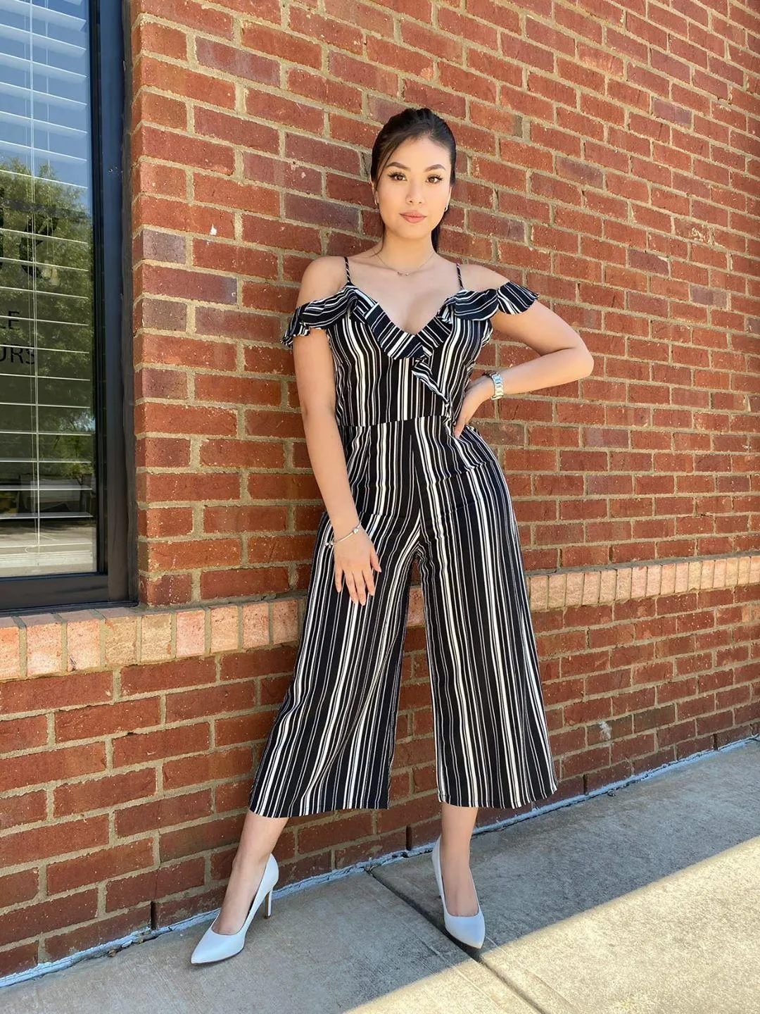 Zari Striped Jumpsuit