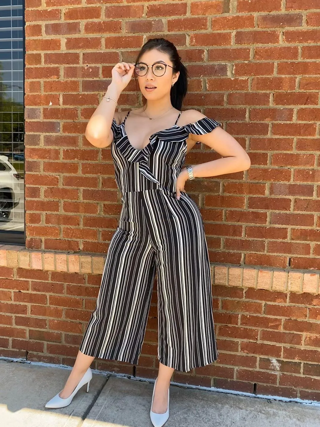 Zari Striped Jumpsuit